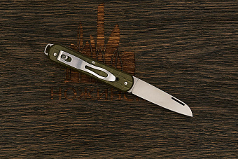 Складной нож Fox Knives Vulpis, сталь N690, рукоять алюминий зеленый