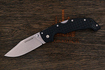 Складной нож Cold Steel Voyager large clip point, сталь AUS-10A, рукоять грайвори