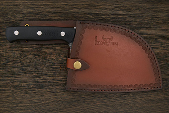 Сербский кухонный топорик Samura Mad Bull 145мм, сталь AUS-8, рукоять G10