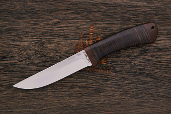 Нож туристический АиР Лиса, клинок 140мм, сталь 100Х13М, рукоять кожа