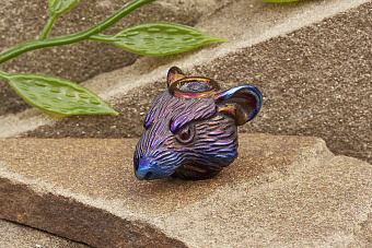 Бусина на темляк «Хвост» титан оксид