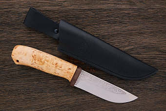 Нож туристический АиР Клычок-2, клинок 123мм, сталь 100Х13М, рукоять карельская береза