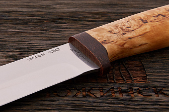 Нож туристический АиР Турист, клинок 138мм, сталь 100Х13М, рукоять карельская береза