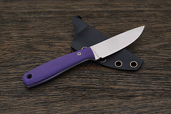Нож EDC UralEDC ТузЪ, клинок 80мм, сталь 65Х13, рукоять G10 фиолетовый