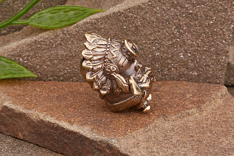 Бусина на темляк ИндиПупс от мастерской Крымская бронза