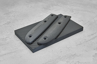 Карбон слоистый, плашка 130х80х8мм