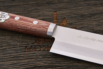 Нож кухонный Kanetsune накири традиционный японский 165мм, сталь Shirogami