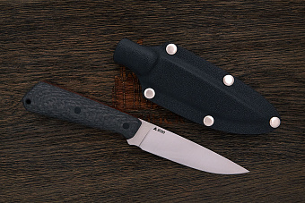 Разделочный нож Никиты Литовкина, сталь M390, рукоять карбон