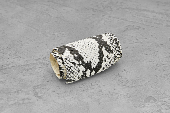 Кожа змеи 970х70мм (черно-белая матовая)