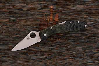 Складной нож Spyderco Delica 4, сталь VG-10, рукоять термопластик зеленый