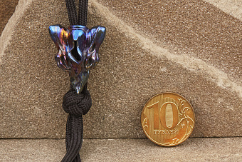 Бусина на темляк «Призрак» Т3 кобальт