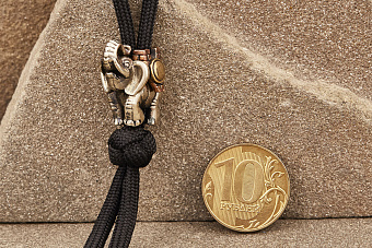 Бусина на темляк Боевой слон (биметалл) от мастерской Крымская бронза