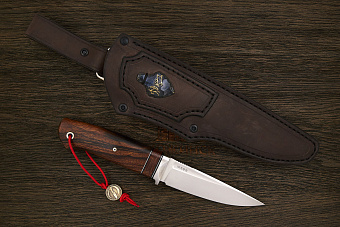 Нож туристический Геннадия Дедюхина Этно, клинок 122мм, сталь M398, рукоять дерево
