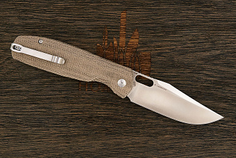 Нож складной CJRB Prado, клинок 95мм, сталь AR-SFII, рукоять микарта