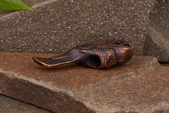 Бусина на темляк «Ископаемая рыба»