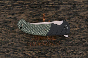 Складной нож We Knife Curvaceous, сталь CPM-20CV, рукоять титан/микарта