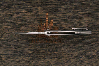 Нож складной Bestech BowieTie, клинок 90мм, сталь M390, рукоять карбон/титан