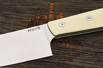 Нож кухонный MOYO Геликон пчак 175мм, сталь AR-RPM9, рукоять G10-extra слоновая кость