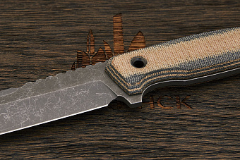 Нож тактический Нож с Котом Тир, клинок 108мм, сталь AUS-10Co, рукоять микарта