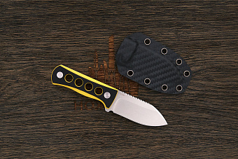 Шейный нож QSP Canary (QS141-A1), сталь 14C28N, рукоять G10