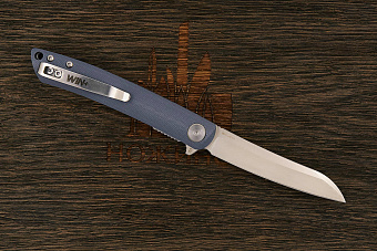 Складной нож WIN+ Kogatana S, сталь D2, рукоять G10 серо-голубой