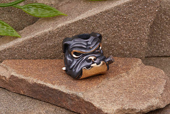 Бусина для темляка Бульдог (бронза) от мастерской Братьев Пешковых