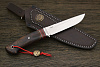Нож туристический Геннадия Дедюхина Воркер-L, клинок 132мм, сталь M398, рукоять ironwood Т3 - фото №5