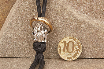 Бусина на темляк Дух леса (биметалл) от мастерской Крымская бронза