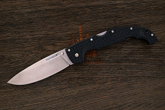 Складной нож Cold Steel Voyager extralarge drop point, сталь AUS-10A, рукоять грайвори