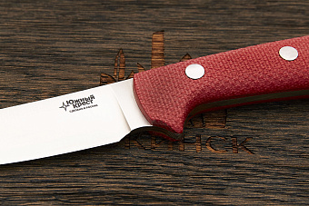 Нож туристический Южный крест Фил, клинок 125мм, сталь CPR, рукоять микарта красный