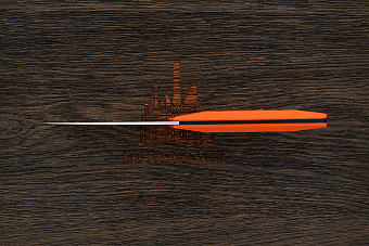 Разделочный нож Owl knife Tyto-F, сталь M390, рукоять G10 оранжевый