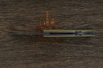 Нож складной Kizlyar Supreme Ute, клинок 85мм, сталь 440C, рукоять G10 зелёный