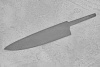 Заготовка для ножа, сталь M390 3,6мм. Модель "Тройка Ш200" с клинком 200мм, ТО 62-63HRC - фото №1