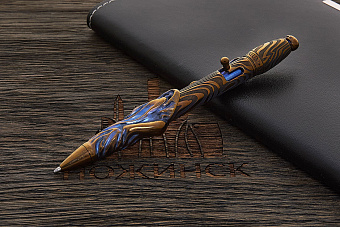Авторская титановая ручка Дмитрия Стрельцова «Амелия. Спуки» с затвором Т1
