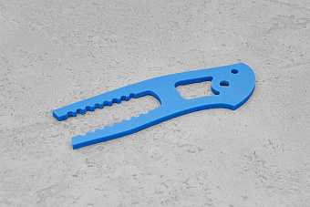 Рамка для модели "КрейсерЪ" из G-10 3 мм (синяя)