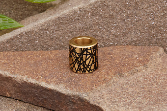 Бусина №2.2 (жёлтая)