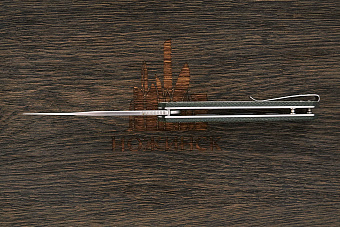 Нож складной QSP Mamba V2, клинок 88мм, сталь D2, рукоять микарта сера-зелёная