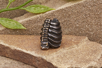 Бусина для темляка Рёбра мини (бронза) от мастерской Братьев Пешковых