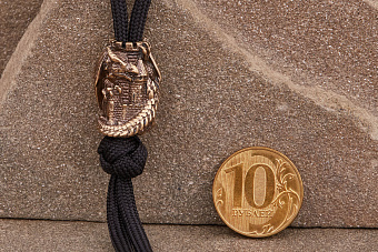 Бусина на темляк Дракон Смауг от мастерской Крымская бронза