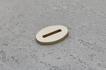 Больстер из нейзильбера 3мм, 30x20мм