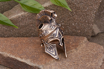Бусина на темляк Шлем Одиссея от мастерской Крымская бронза