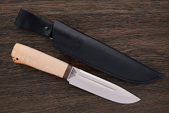 Нож туристический АиР Селигер, клинок 150мм, сталь 100Х13М, рукоять карельская береза