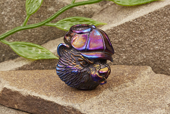 Бусина на темляк «Васян в кепке» титан оксид