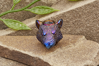 Бусина на темляк «Хвост» титан оксид