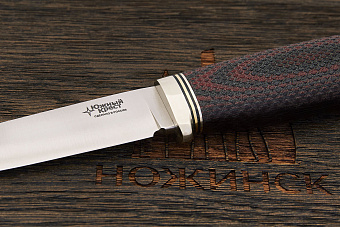 Нож туристический Южный крест Удобный, клинок 117мм, сталь CPR, рукоять микарта красно-чёрная