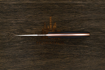 Нож туристический Геннадия Дедюхина Хэлпер, клинок 89мм, сталь Elmax, рукоять микарта черно-серая