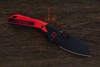 Нож складной CJRB Caldera, клинок 90мм, сталь AR-RPM9, рукоять G10 красный