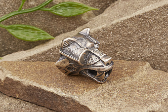 Бусина на темляк «Кибермедведь»