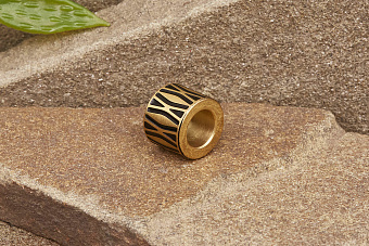 Бусина №6.2 (жёлтая)