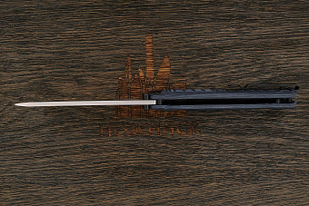 Нож складной Kizlyar Supreme Whisper, клинок 96мм, сталь M390, рукоять G10 чёрно-синий